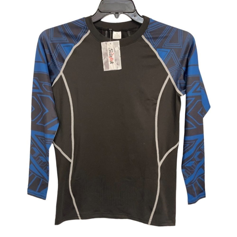 SIAHK‎ Men's Athletic Compression Shirts Medium Quick Dry Moisture Wick Workout